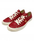 SPINGLE MOVEスピングルムーヴ）の古着「レザーローカットスニーカー」｜レッド