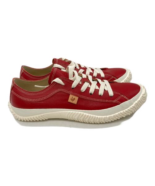SPINGLE MOVE（スピングルムーヴ）SPINGLE MOVE (スピングルムーヴ) レザーローカットスニーカー レッド サイズ:Sの古着・服飾アイテム