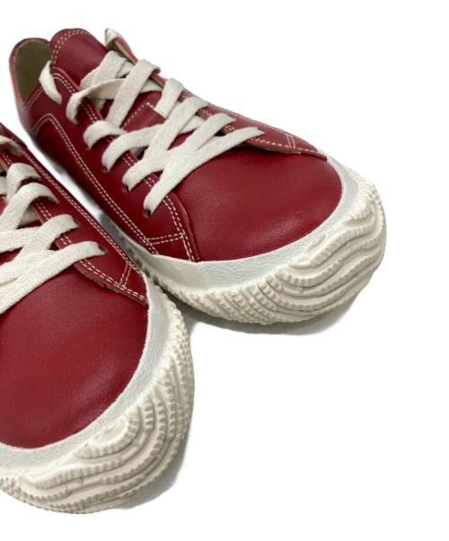 SPINGLE MOVE（スピングルムーヴ）SPINGLE MOVE (スピングルムーヴ) レザーローカットスニーカー レッド サイズ:Sの古着・服飾アイテム