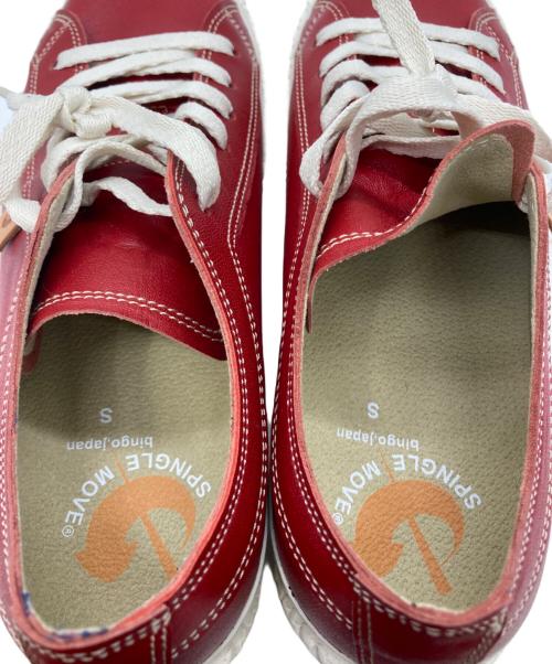 SPINGLE MOVE（スピングルムーヴ）SPINGLE MOVE (スピングルムーヴ) レザーローカットスニーカー レッド サイズ:Sの古着・服飾アイテム