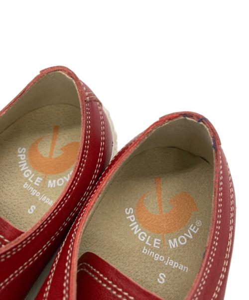 SPINGLE MOVE（スピングルムーヴ）SPINGLE MOVE (スピングルムーヴ) レザーローカットスニーカー レッド サイズ:Sの古着・服飾アイテム