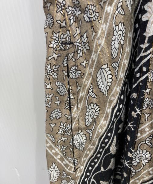 sara mallika（サラマリカ）sara mallika (サラマリカ) Cotton Block Pattern Dress ブラック サイズ:Ⅼの古着・服飾アイテム