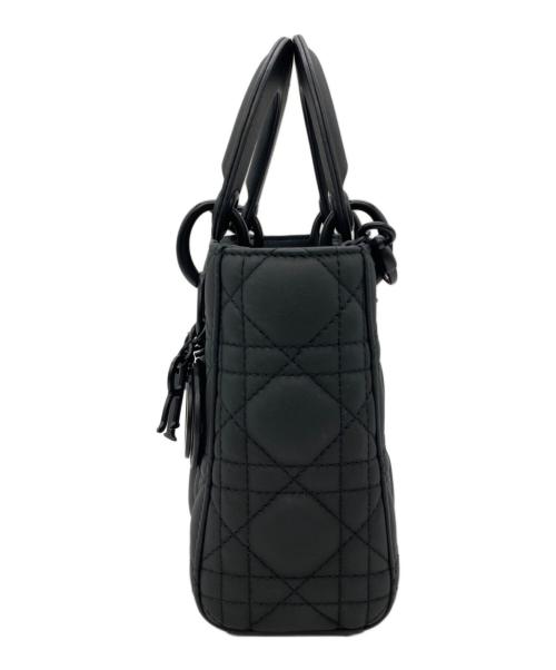 Christian Dior（クリスチャン ディオール）Christian Dior (クリスチャン ディオール) レディディオールミニ ショルダーバッグ ブラックの古着・服飾アイテム