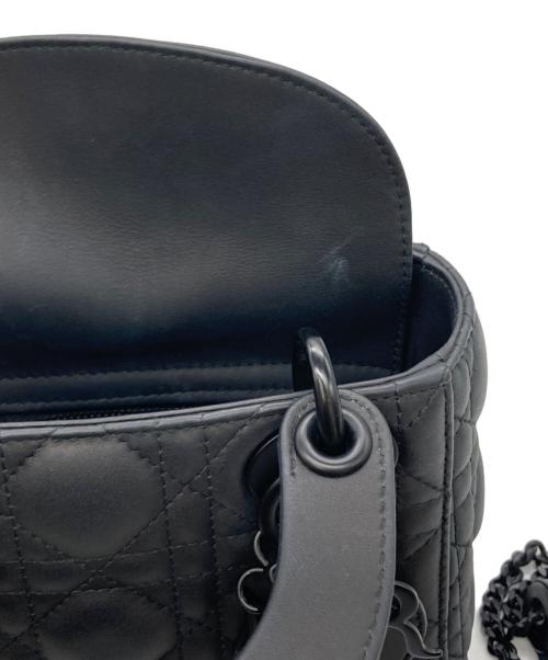 Christian Dior（クリスチャン ディオール）Christian Dior (クリスチャン ディオール) レディディオールミニ ショルダーバッグ ブラックの古着・服飾アイテム