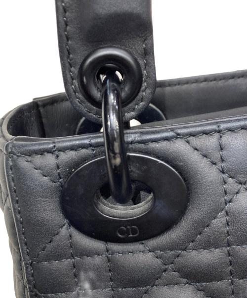 Christian Dior（クリスチャン ディオール）Christian Dior (クリスチャン ディオール) レディディオールミニ ショルダーバッグ ブラックの古着・服飾アイテム