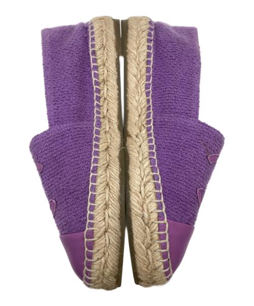 CHANEL（シャネル）CHANEL (シャネル) ココマークエスパドリーユ パープル サイズ:36の古着・服飾アイテム