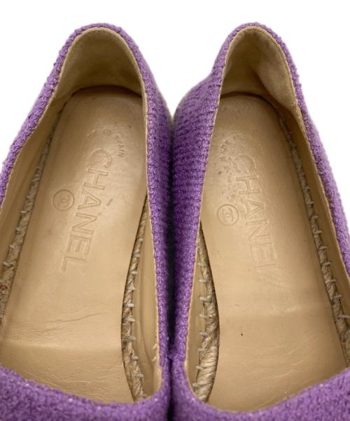 CHANEL（シャネル）CHANEL (シャネル) ココマークエスパドリーユ パープル サイズ:36の古着・服飾アイテム