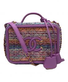 CHANEL（シャネル）の古着「CCフィリグリー スモールバニティチェーンショルダーバッグ」｜パープル