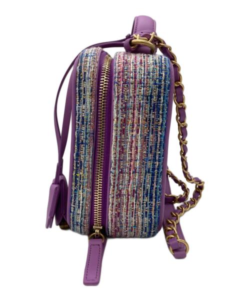 CHANEL（シャネル）CHANEL (シャネル) CCフィリグリー スモールバニティチェーンショルダーバッグ パープルの古着・服飾アイテム