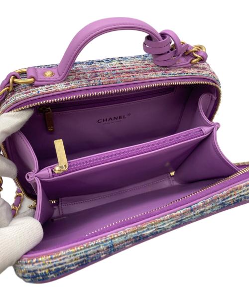 CHANEL（シャネル）CHANEL (シャネル) CCフィリグリー スモールバニティチェーンショルダーバッグ パープルの古着・服飾アイテム