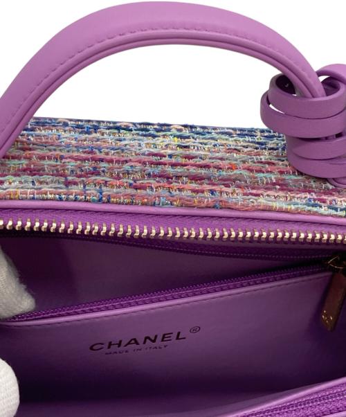 CHANEL（シャネル）CHANEL (シャネル) CCフィリグリー スモールバニティチェーンショルダーバッグ パープルの古着・服飾アイテム
