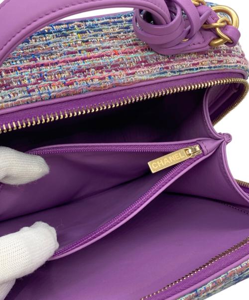 CHANEL（シャネル）CHANEL (シャネル) CCフィリグリー スモールバニティチェーンショルダーバッグ パープルの古着・服飾アイテム