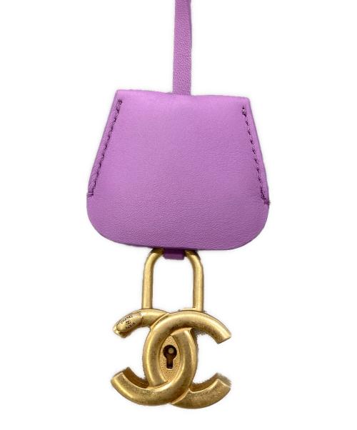 CHANEL（シャネル）CHANEL (シャネル) CCフィリグリー スモールバニティチェーンショルダーバッグ パープルの古着・服飾アイテム