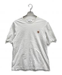 maison kitsune（メゾンキツネ）の古着「ワンポイントロゴTシャツ」｜ホワイト