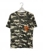 HYDROGENハイドロゲン）の古着「ポケットTシャツ」｜オリーブ