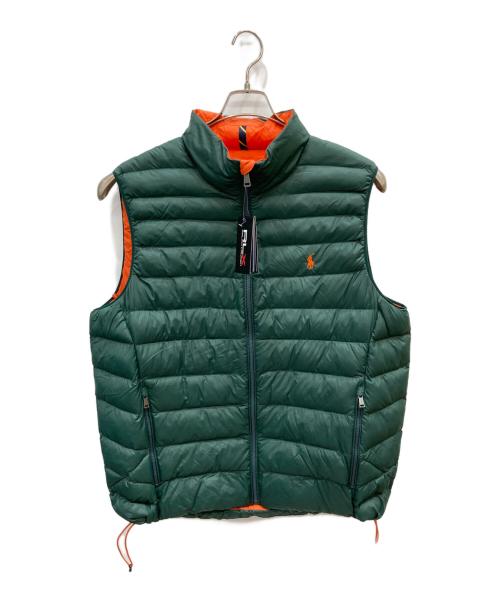 RLX RALPH LAUREN（アールエルエックスラルフローレン）RLX RALPH LAUREN (アールエルエックスラルフローレン) 中綿ベスト グリーン サイズ:L 未使用品の古着・服飾アイテム