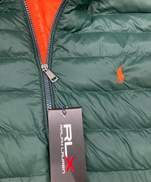 RLX RALPH LAUREN（アールエルエックスラルフローレン）RLX RALPH LAUREN (アールエルエックスラルフローレン) 中綿ベスト グリーン サイズ:L 未使用品の古着・服飾アイテム