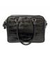 中古・古着 ANYA HINDMARCH (アニヤ・ハインドマーチ) カーカー クロコ型押し2WAYバッグ ブラック サイズ:表記なし：15000円