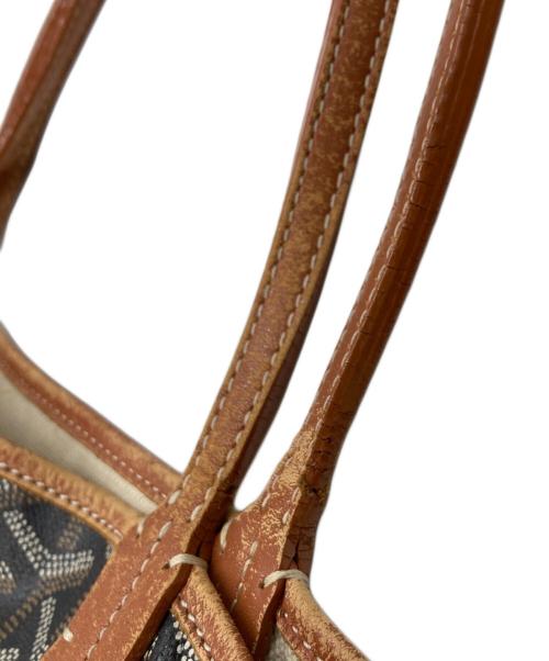 GOYARD（ゴヤール）GOYARD (ゴヤール) サンルイ PM トートバッグ ブラック×ブラウンの古着・服飾アイテム