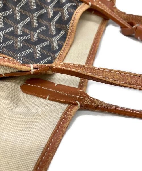 GOYARD（ゴヤール）GOYARD (ゴヤール) サンルイ PM トートバッグ ブラック×ブラウンの古着・服飾アイテム