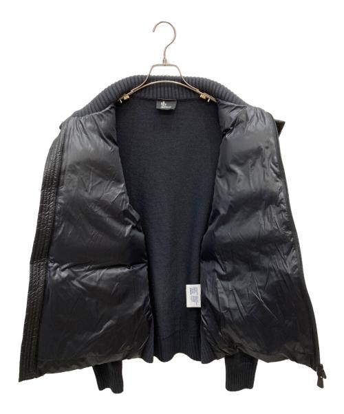 MONCLER GRENOBLE（モンクレール グルノーブル）MONCLER GRENOBLE (モンクレール グルノーブル) ニット切替ダウンジャケット ブラック サイズ:XLの古着・服飾アイテム