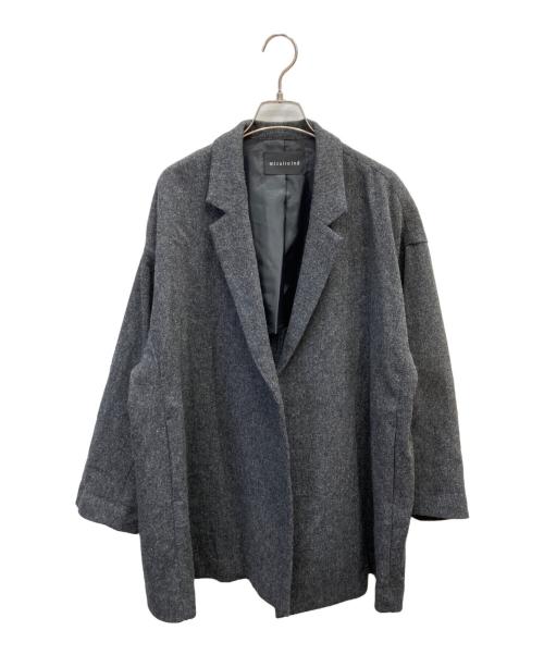 mizuiro-ind（ミズイロインド）mizuiro-ind (ミズイロインド) Wool blend tailored JK/ウールブレンドテーラードジャケット グレー サイズ:表記なしの古着・服飾アイテム