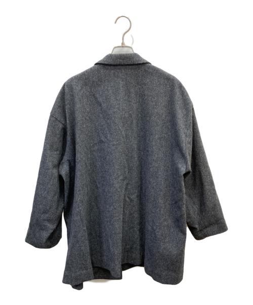 mizuiro-ind（ミズイロインド）mizuiro-ind (ミズイロインド) Wool blend tailored JK/ウールブレンドテーラードジャケット グレー サイズ:表記なしの古着・服飾アイテム