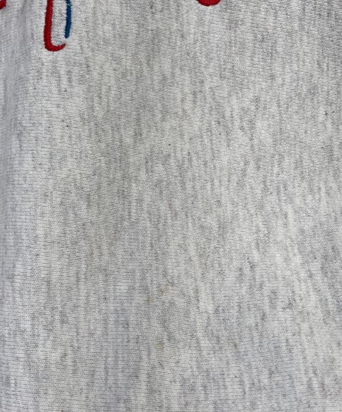 Champion REVERSE WEAVE（チャンピオン リバース ウィーブ）Champion REVERSE WEAVE (チャンピオン リバース ウィーブ) フロント刺繍リブラインスウェット レッド×グレー サイズ:XXLの古着・服飾アイテム