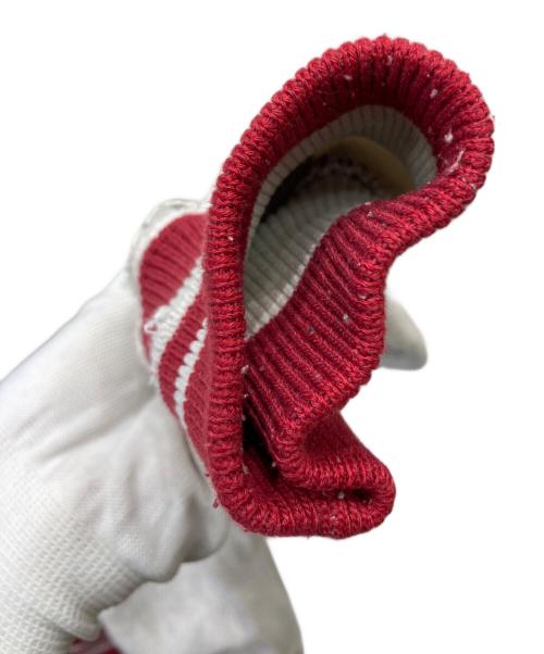 Champion REVERSE WEAVE（チャンピオン リバース ウィーブ）Champion REVERSE WEAVE (チャンピオン リバース ウィーブ) フロント刺繍リブラインスウェット レッド×グレー サイズ:XXLの古着・服飾アイテム