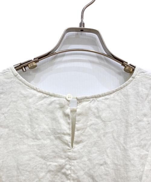 BEARDSLEY（ビアズリー）BEARDSLEY (ビアズリー) リネンチュニックブラウス アイボリー サイズ:FREEの古着・服飾アイテム
