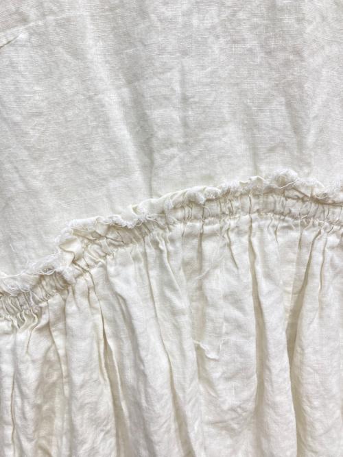 BEARDSLEY（ビアズリー）BEARDSLEY (ビアズリー) リネンチュニックブラウス アイボリー サイズ:FREEの古着・服飾アイテム