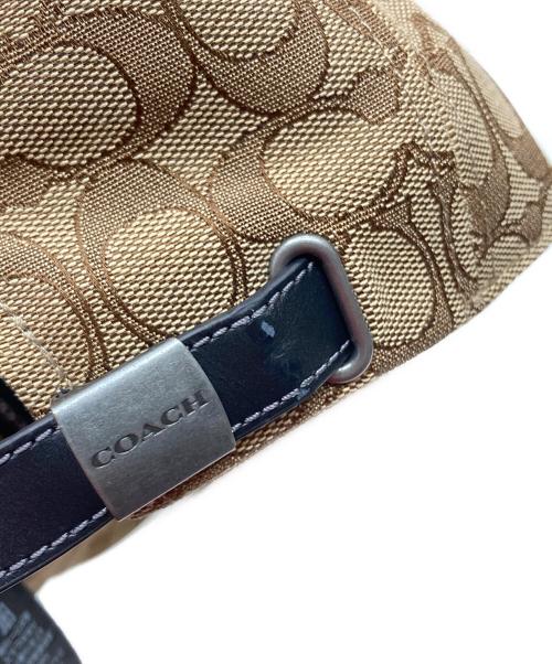 COACH（コーチ）COACH (コーチ) シグネチャー ジャカード ベースボール ハット ベージュ サイズ:M/Lの古着・服飾アイテム