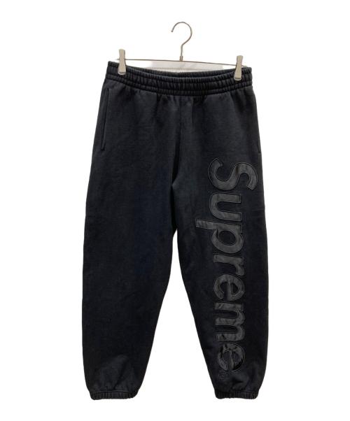SUPREME（シュプリーム）SUPREME (シュプリーム) SATIN APPLIQUE SWEATPANT ブラック サイズ:Sの古着・服飾アイテム