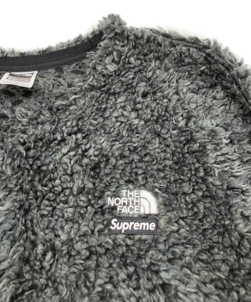 SUPREME（シュプリーム）Supreme (シュプリーム) THE NORTH FACE (ザ ノース フェイス) High Pile Fleece Pullover グレー サイズ:Lの古着・服飾アイテム