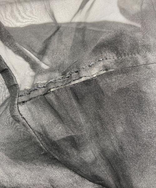 UN3D.（アンスリード）UN3D. (アンスリード) ギャザーオーガンジーブルゾンシアージャケット ブラック サイズ:Fの古着・服飾アイテム