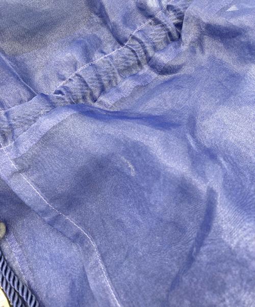 UN3D.（アンスリード）UN3D. (アンスリード) ギャザーオーガンジーブルゾンシアージャケット ネイビー サイズ:Fの古着・服飾アイテム