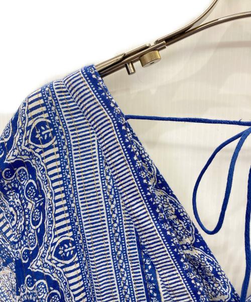 sara mallika（サラマリカ）sara mallika (サラマリカ) 総柄ワンピース ブルー サイズ:表示なしの古着・服飾アイテム