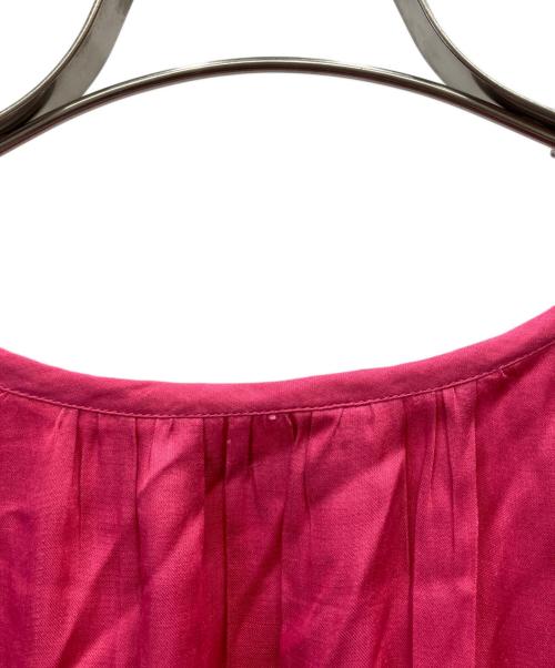 ne quittez pas（ヌキテパ）ne quittez pas (ヌキテパ) MODAL SATIN PLAIN DRESS ショッキングピンク サイズ:Sの古着・服飾アイテム