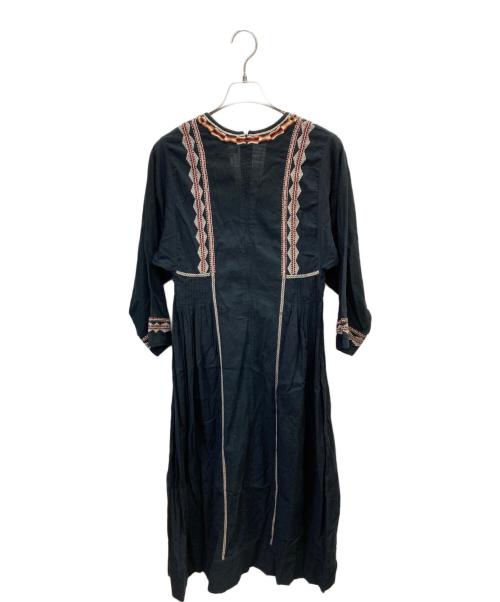ISABEL MARANT ETOILE（イザベルマランエトワール）ISABEL MARANT ETOILE (イザベルマランエトワール) ピンタックスキッパーワンピース ブラック サイズ:38の古着・服飾アイテム