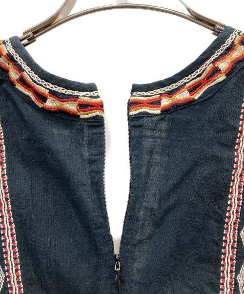 ISABEL MARANT ETOILE（イザベルマランエトワール）ISABEL MARANT ETOILE (イザベルマランエトワール) ピンタックスキッパーワンピース ブラック サイズ:38の古着・服飾アイテム