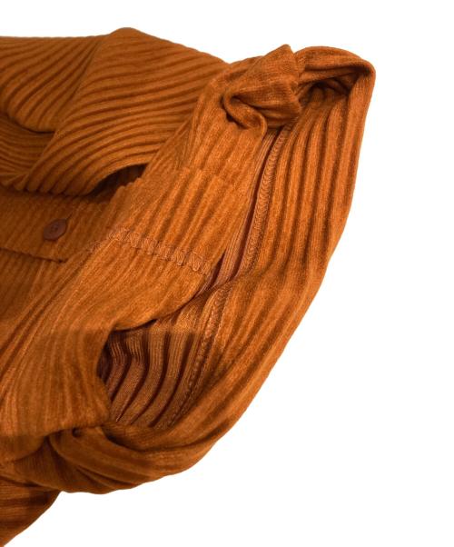 me ISSEY MIYAKE（ミーイッセイ ミヤケ）me ISSEY MIYAKE (ミーイッセイ ミヤケ) 起毛プリーツハイネックカットソー ブラウン サイズ:表記なしの古着・服飾アイテム