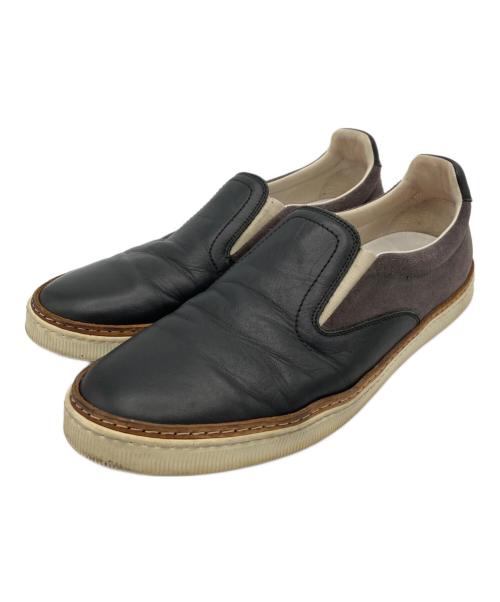 Maison Martin Margiela（メゾンマルタンマルジェラ）Maison Martin Margiela (メゾンマルタンマルジェラ) レザースリッポン ブラック サイズ:44の古着・服飾アイテム