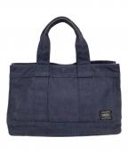 PORTERポーター）の古着「SMOKY/スモーキー TOTE BAG(S)」｜ネイビー