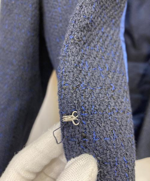 BALLSEY（ボールジィ）BALLSEY (ボールジィ) ミックスツイードセットアップスーツ ネイビー サイズ:34の古着・服飾アイテム