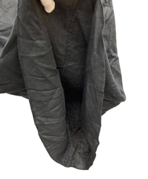 BLENHEIM（ブレンヘイム）BLENHEIM (ブレンヘイム) リネンビッグポケットロングワンピース ブラック サイズ:XSの古着・服飾アイテム