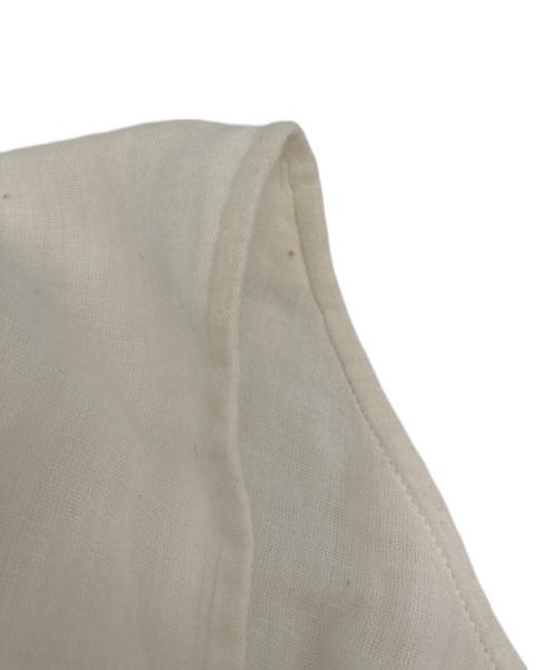 sara mallika（サラマリカ）sara mallika (サラマリカ) Cotton Crape Gather Big Sleeve Dress ホワイト サイズ:表記なしの古着・服飾アイテム