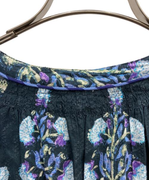 ne quittez pas（ヌキテパ）ne quittez pas (ヌキテパ) COTTON JQD MARIGOLD PRIN ネイビー サイズ:Sの古着・服飾アイテム