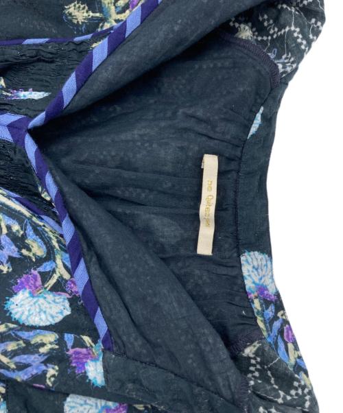 ne quittez pas（ヌキテパ）ne quittez pas (ヌキテパ) COTTON JQD MARIGOLD PRIN ネイビー サイズ:Sの古着・服飾アイテム