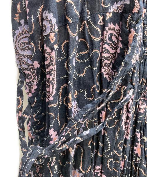 ISABEL MARANT ETOILE（イザベルマランエトワール）ISABEL MARANT ETOILE (イザベルマランエトワール) 総柄ワンピース ネイビー サイズ:36の古着・服飾アイテム
