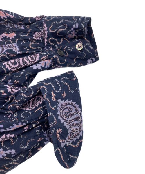 ISABEL MARANT ETOILE（イザベルマランエトワール）ISABEL MARANT ETOILE (イザベルマランエトワール) 総柄ワンピース ネイビー サイズ:36の古着・服飾アイテム
